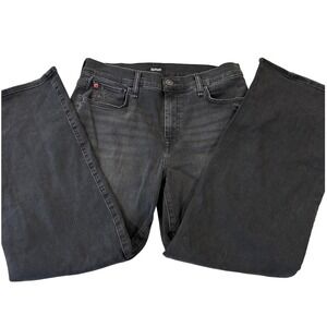 HUDSON Rosalie Primadonna Jeans- sz 28 Black Wash wide legDistressed Flare women